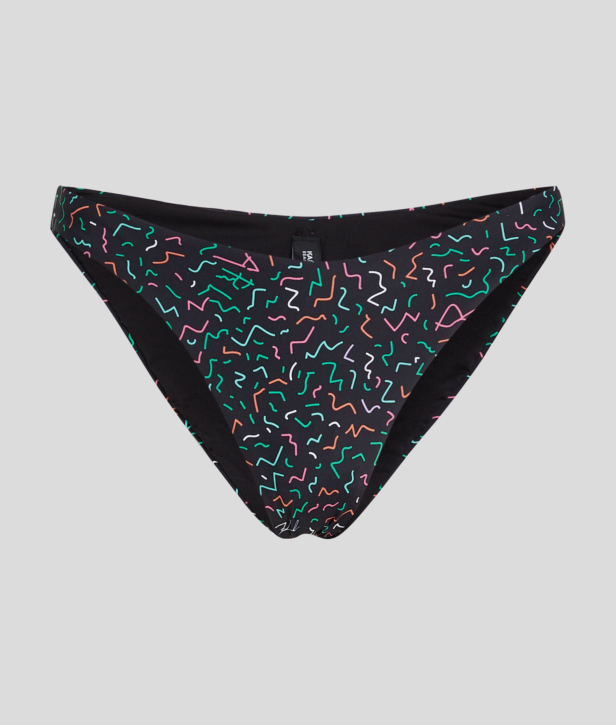 (image for) Exquisite GEOMETRIC-PRINT HIGH-LEG BIKINI BOTTOMS